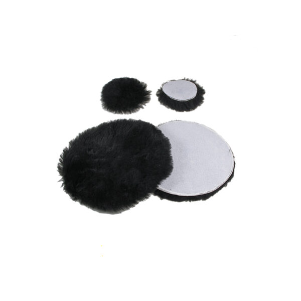 103N Cuffia in lana colore nero