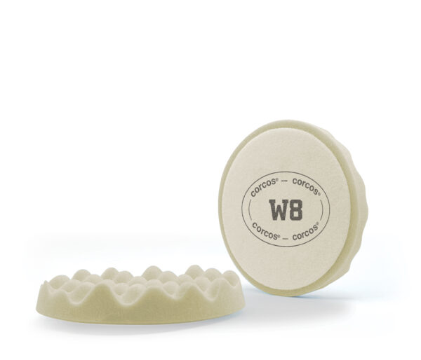 106F2 Tampone W8 Bianco bugnato a velour ridotto