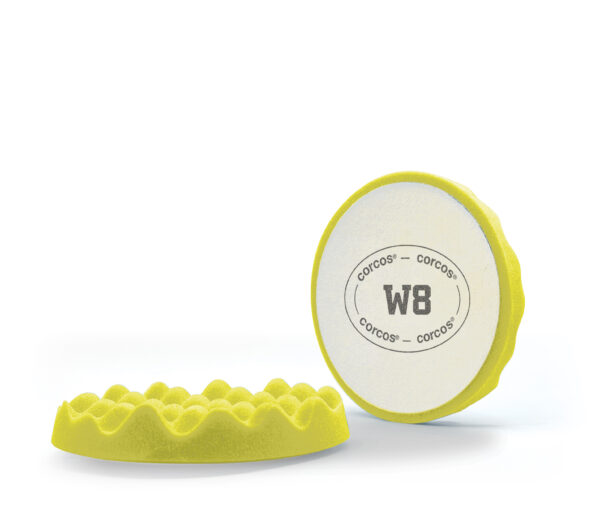 106F3 Tampone W8 Giallo Poroso bugnato a velour ridotto