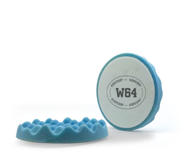 106F6 Tampone W64 Azzurro bugnato a velour ridotto