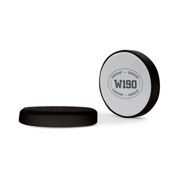 107C7 Tampone W190 Nero smussato basso a velour ridotto