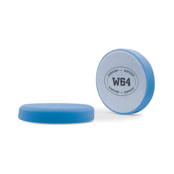 107C3 Tampone W64 Azzurro smussato basso a velour ridotto